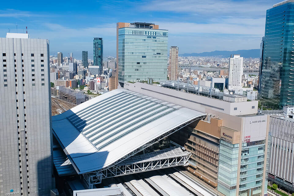 百貨店やファションビルがある大阪の都心エリア